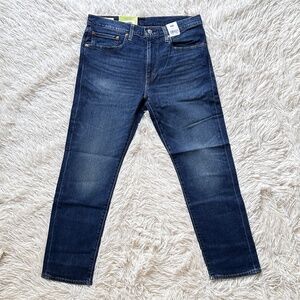 NWT Mens Levis Medium Wash 502 Taper Stretch Flex Eco Performance Size 34 x 30